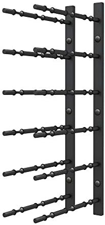 Ultra Wine Racks Wall-Mounted Label-Out Wine Racks 18 Bottles Matte Black