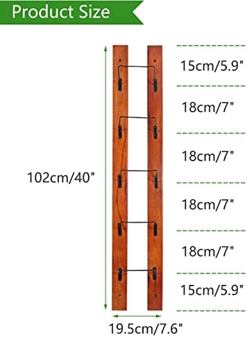 KOHARA 5 Bottles Wall Mounted Wine Rack