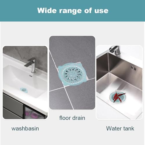 Amaping 10PCS Disposable Shower Drain Hair Catcher Mesh Stickers 1