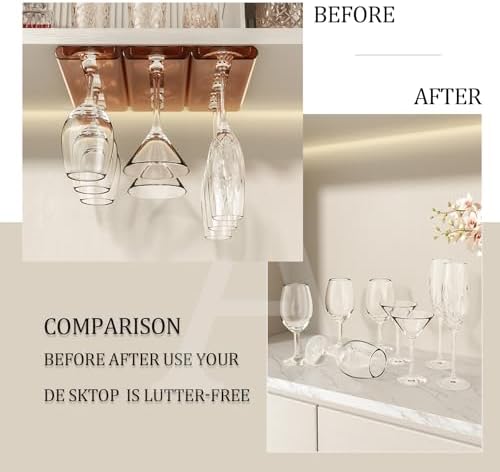 2Pack Wine Glass Rack for Kitchen and Bar