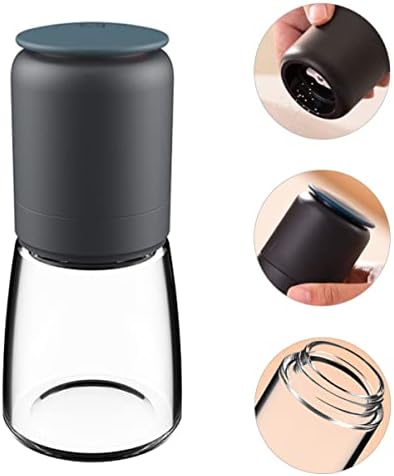 Alipis 304 Stainless Steel Glass Pepper Salt Shaker Set