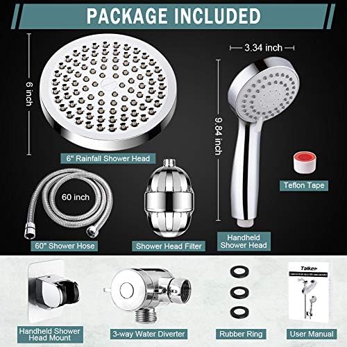 Taiker Filtered Shower Head with Handheld Combo