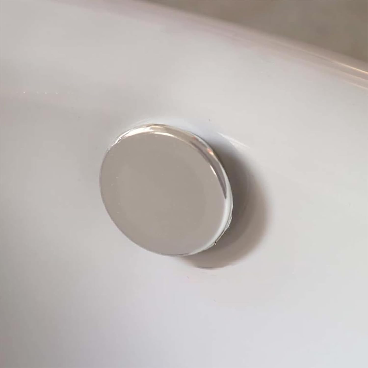 6 Pack Solid Brass Sink Overflow Trim Ring with Chrome Plating