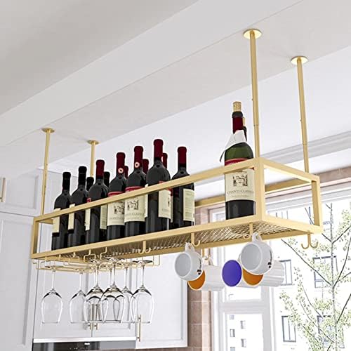 Pimex Wall-Mounted Wine Rack with Adjustable Metal Holder