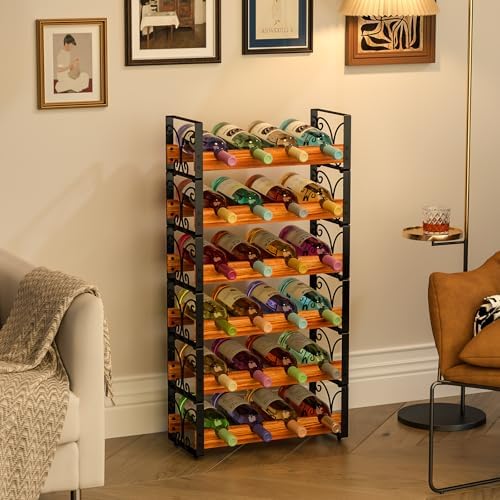 X-cosrack 6-Tier Freestanding Wine Rack with 24 Bottles Capacity