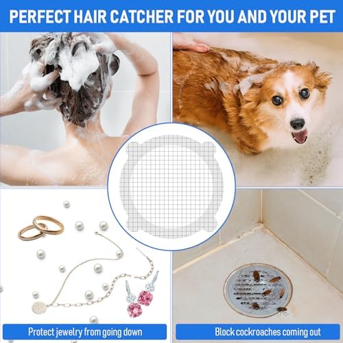 20 Pack Disposable Drain Hair Catcher Stickers