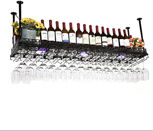 ZJDYDY Wall-Mounted Wine Rack with Double Layer Design