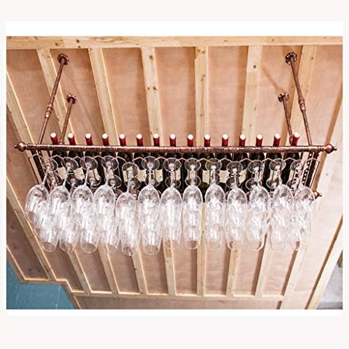 ZJDYDY Hanging Wine Rack - Black 120x30cm