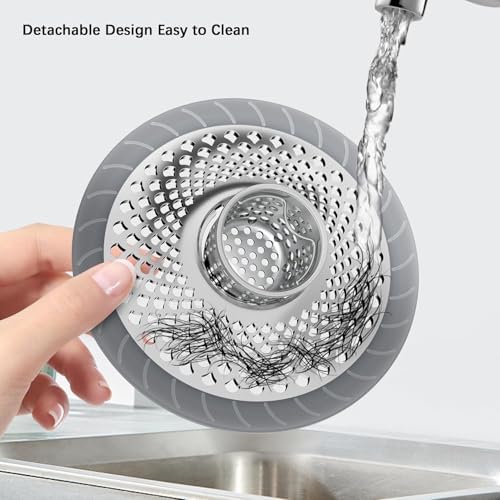 Burfocus Sink Protectors for Kitchen Sink Silver