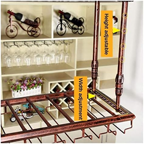 ALDEPO Wall-Mounted Wine Rack with 6 Bottles and 18 Glasses