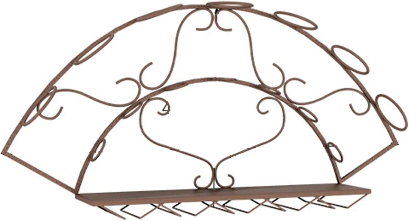 CUXAHO Bronze Wall-Mounted Wine Rack 1