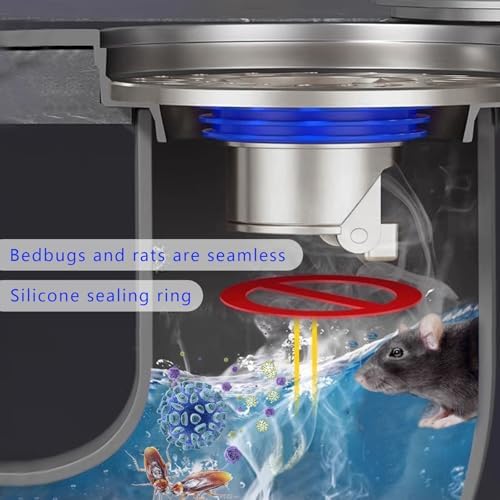 Lupdato Shower Floor Drain Backflow Prevent One Way Valve