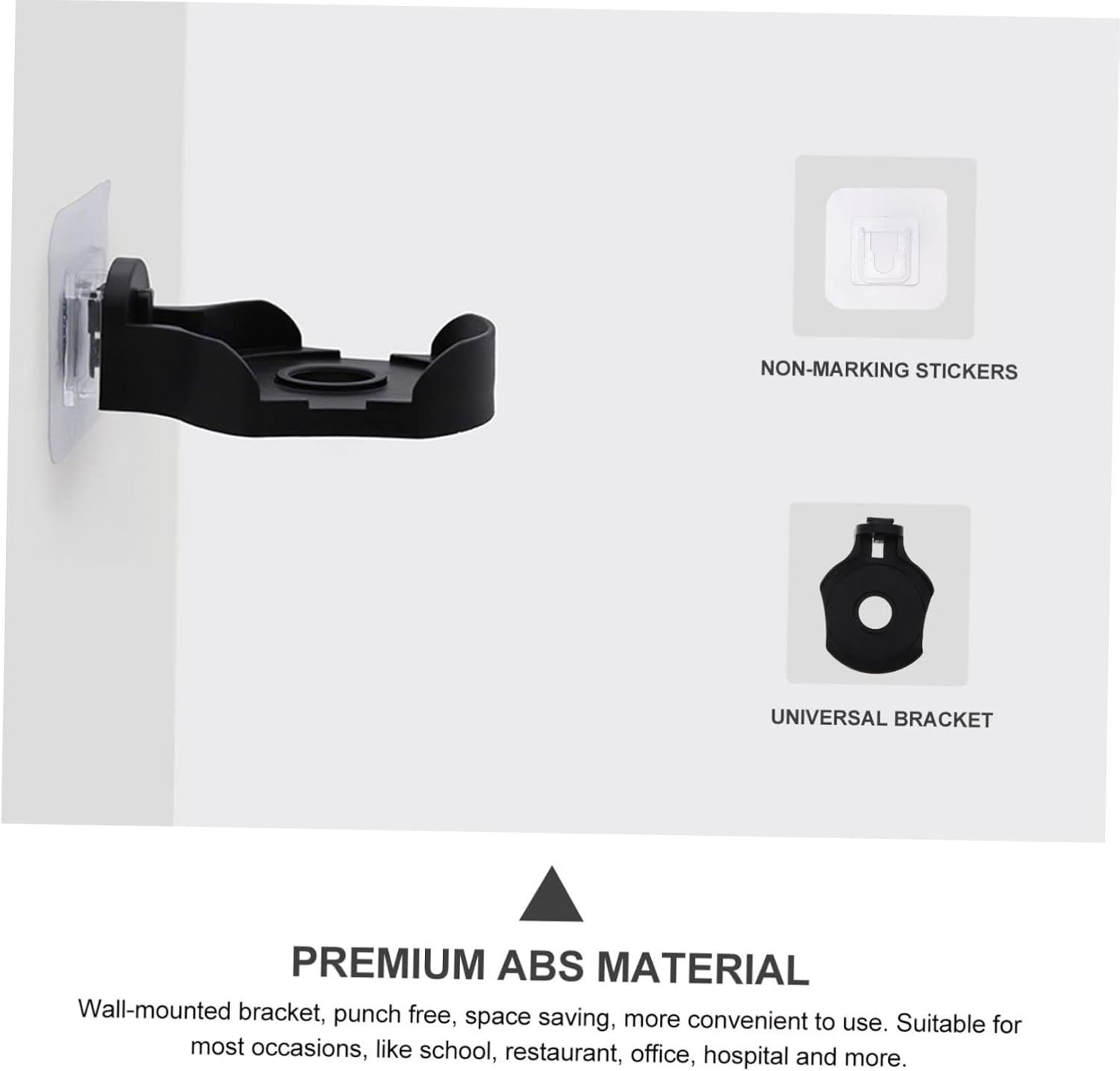 HOLIDYOYO 2pcs Wall-Mounted Soap Dispenser Bracket Holder
