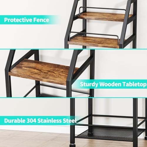 HapiRm 4-Tier Freestanding Wine Rack with Fabric Drawer 1