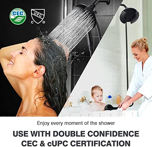 INAVAMZ 2-IN-1 Handheld Shower Head Combo with 60 Hose