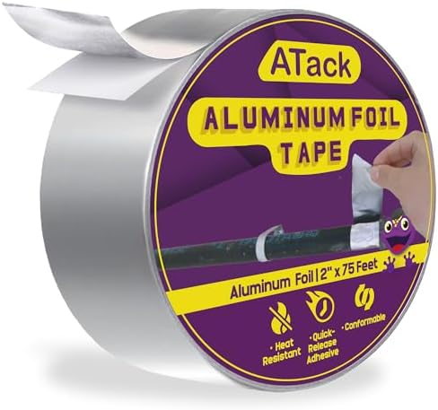 ATack 2x75 Aluminum Foil Duct Tape - High Temp Heavy Duty