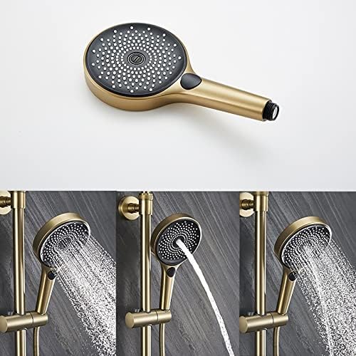 Rain Shower System with 10 Inch Head 3 Modes Thermostatic Faucet Set