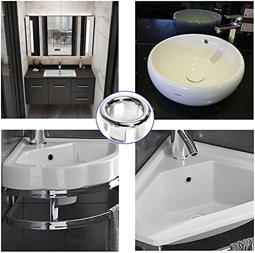 BlingKingdom 3PCS Sink Overflow Ring Drain Cover