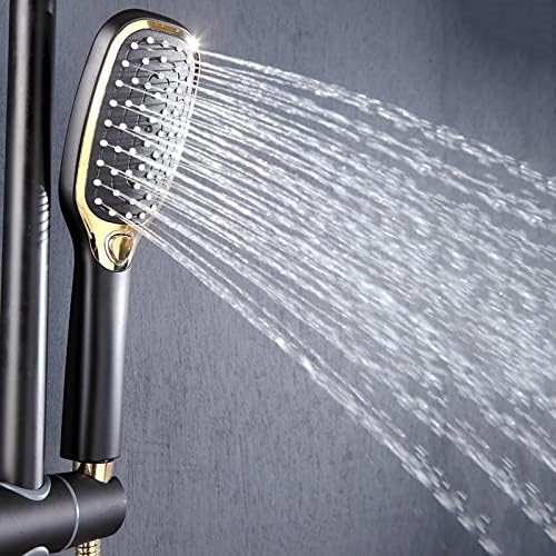 10 Inch Black Gold Shower System with 2 Mode Handheld