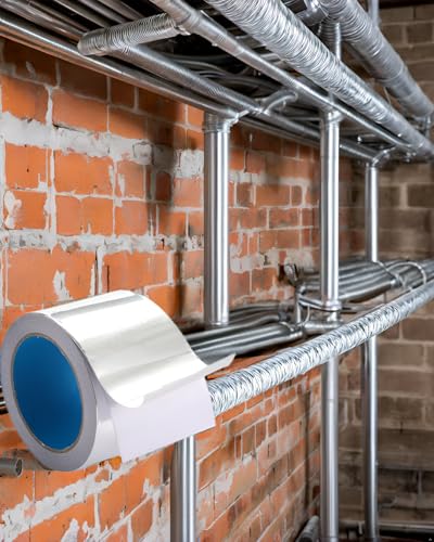 BlueNatHxRPR 3 inch x 65 Feet Aluminum Foil Tape