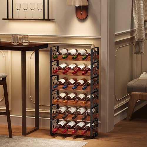 Xcosrack Freestanding Wine Rack with 4 Tiers and Patent Design