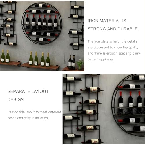 CUXAHO Bronze Wall-Mounted Wine Rack 1