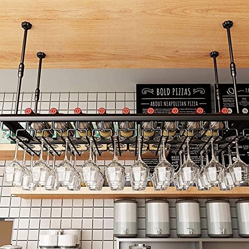 Adjustable Iron Wine Rack with Safety Slot for Bars and Kitchens