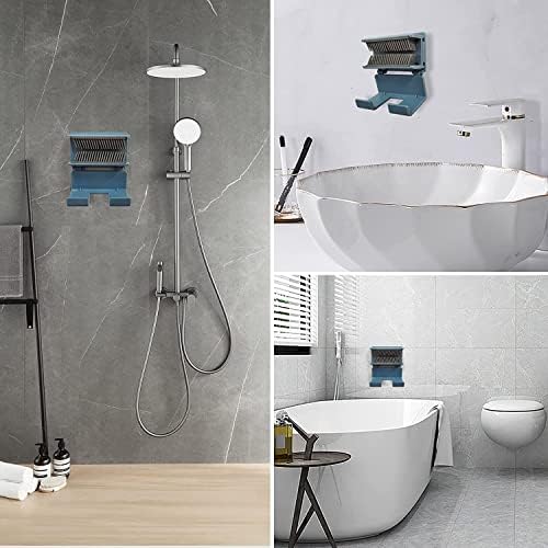 Oneasmot Shower Hair Catcher Wall Blue