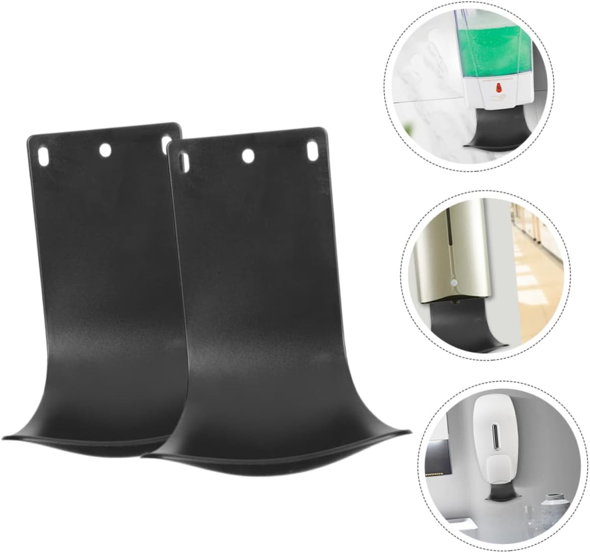 UTHCLO 2pcs Wall Mount Drip Tray for Hand Soap Dispenser