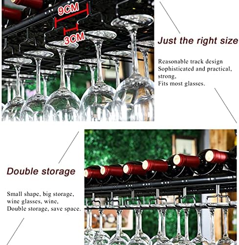 ZJDYDY Wall-Mounted Wine Rack Holder 60x35cm