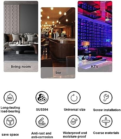 ZJDYDY 2 Tier Ceiling Floating Shelf Wine Rack