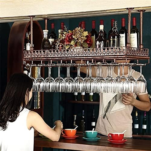 Ceiling Metal Wine Racks Adjustable Height Wall Mounted Holder