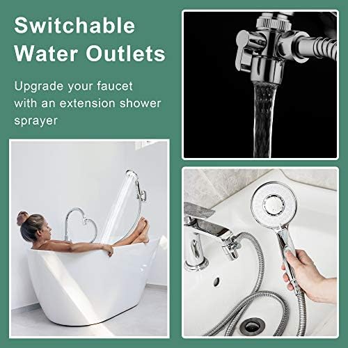 Klleyna Multi-Use Faucet Sprayer - 5 Adapters for Sink Bathtub