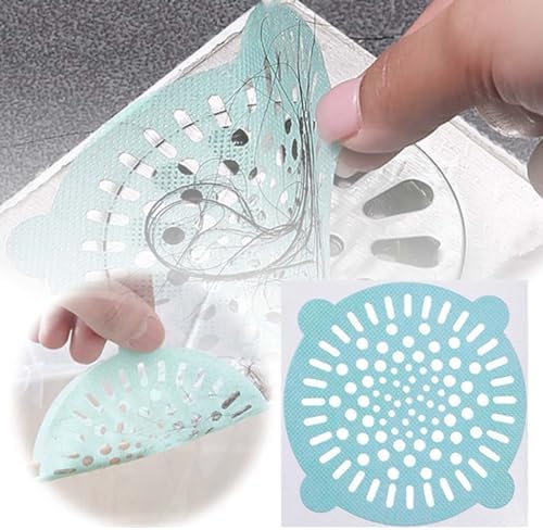 Amaping 10PCS Disposable Shower Drain Hair Catcher Mesh Stickers 1