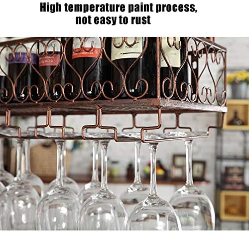 Adjustable Wall-Mounted Wine Rack with Glass Holders
