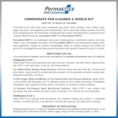 PermaSafe HVAC Condensate Pan Cleaner Shield Kit