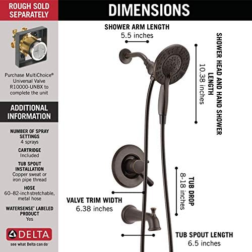 Delta Faucet Linden 17 Series Dual Function Trim Kit Venetian Bronze