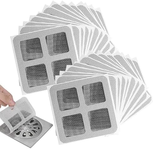 30 Pcs 4x4 Inch Disposable Hair Catcher for Bathrooms and Showers