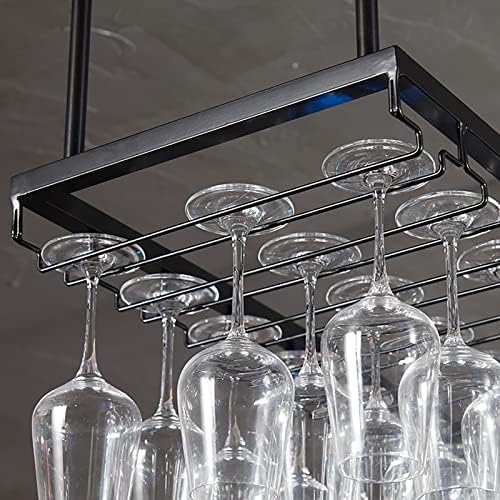 ZJDYDY Wall-Mounted Wine Rack with Goblet Holder