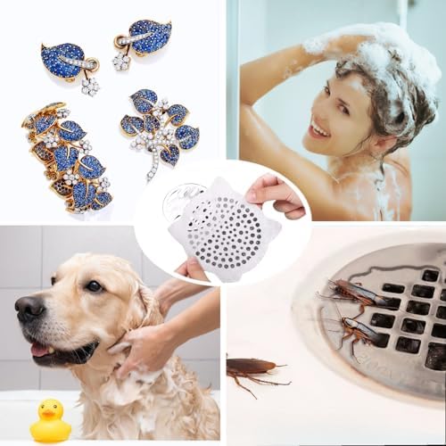 30 Pack 6 Inch Shower Hair Catcher