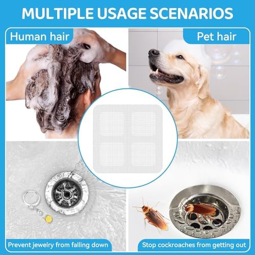30 Pcs 4x4 Inch Disposable Hair Catcher for Bathrooms and Showers
