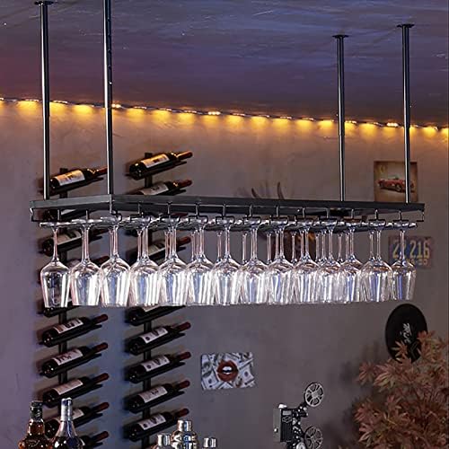 ZJDYDY Wall-Mounted Wine Rack with Goblet Holder