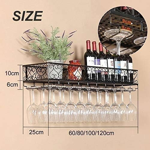 Pimex Industrial Retro Wall Wine Rack 60x2