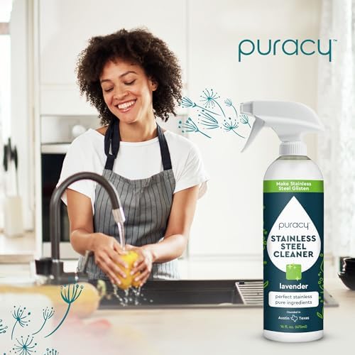 Puracy Stainless Steel Cleaner with Lavender Scent