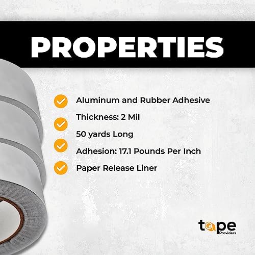 WOD AFTR36 Aluminum Foil Tape - 6x150ft Heat Shield Reflective Sealant