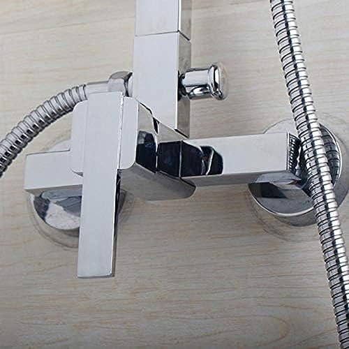 Chrome Wall Mount 8 Rain Shower Set with Adjustable Handheld