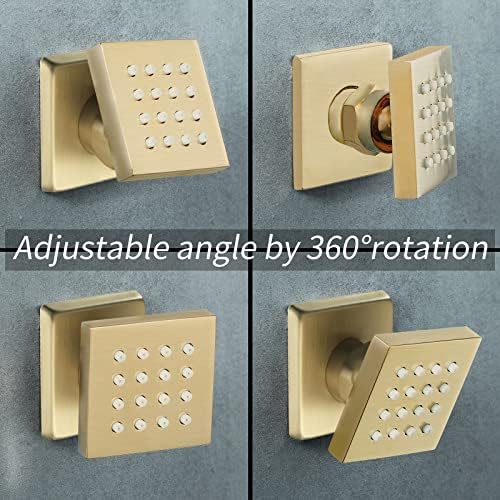 Bluetooth Music Shower Faucet Set with LED Light and 40 Thermostatic Control