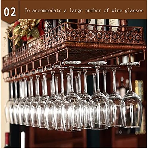 Ceiling Metal Wine Racks Adjustable Height Wall Mounted Holder