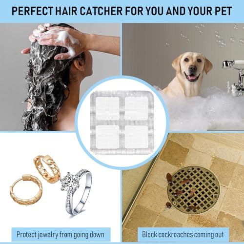 4x4 Disposable Drain Cover Hair Catcher 50 PCS