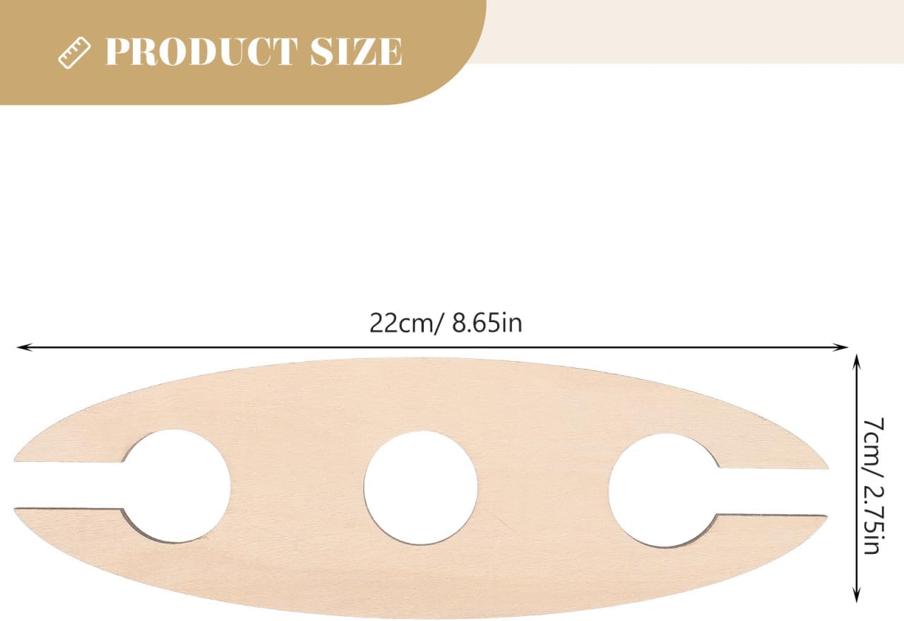BESTOYARD Wooden Wine Rack - 3 Pack Khaki Freestanding Holder
